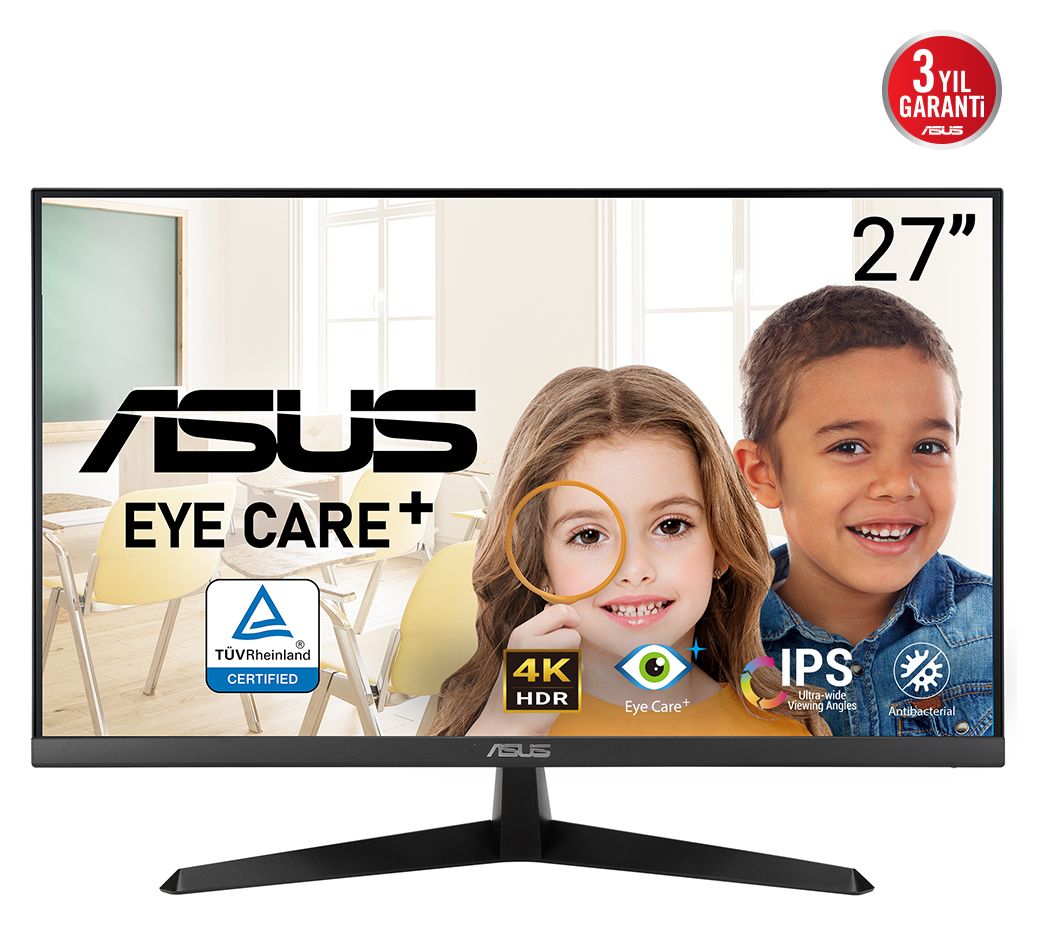 Eye Care VY27UQ 4K Ultra HD Monitor 68,6 cm (27 Zoll) 16:9 5 ms 350 cd/m²  (Schwarz) 