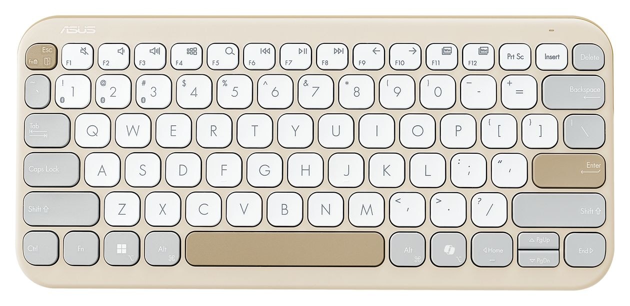 KW100 Home Tastatur Bluetooth  (Beige, Grau, Weiß) 