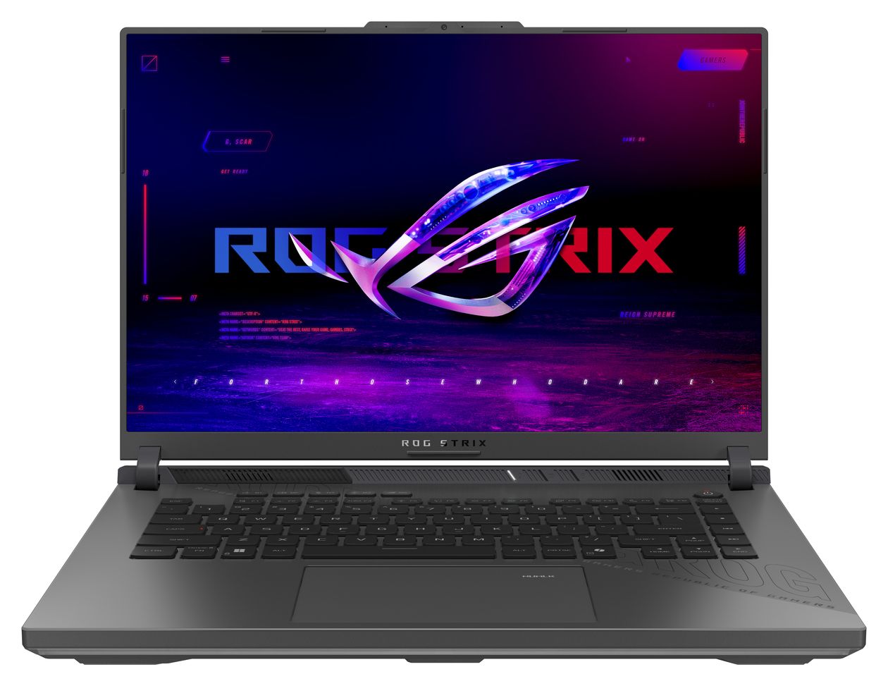 ROG Strix G614FR-TS229W WQXGA Notebook 40,6 cm (16 Zoll) 2560 x 1600 Pixel 32 GB Ram 1 TB SSD Windows 11 Home AMD Ryzen 9 max. 5,4 GHz NVIDIA GeForce RTX 5070 Ti  (Schwarz, Grau) 