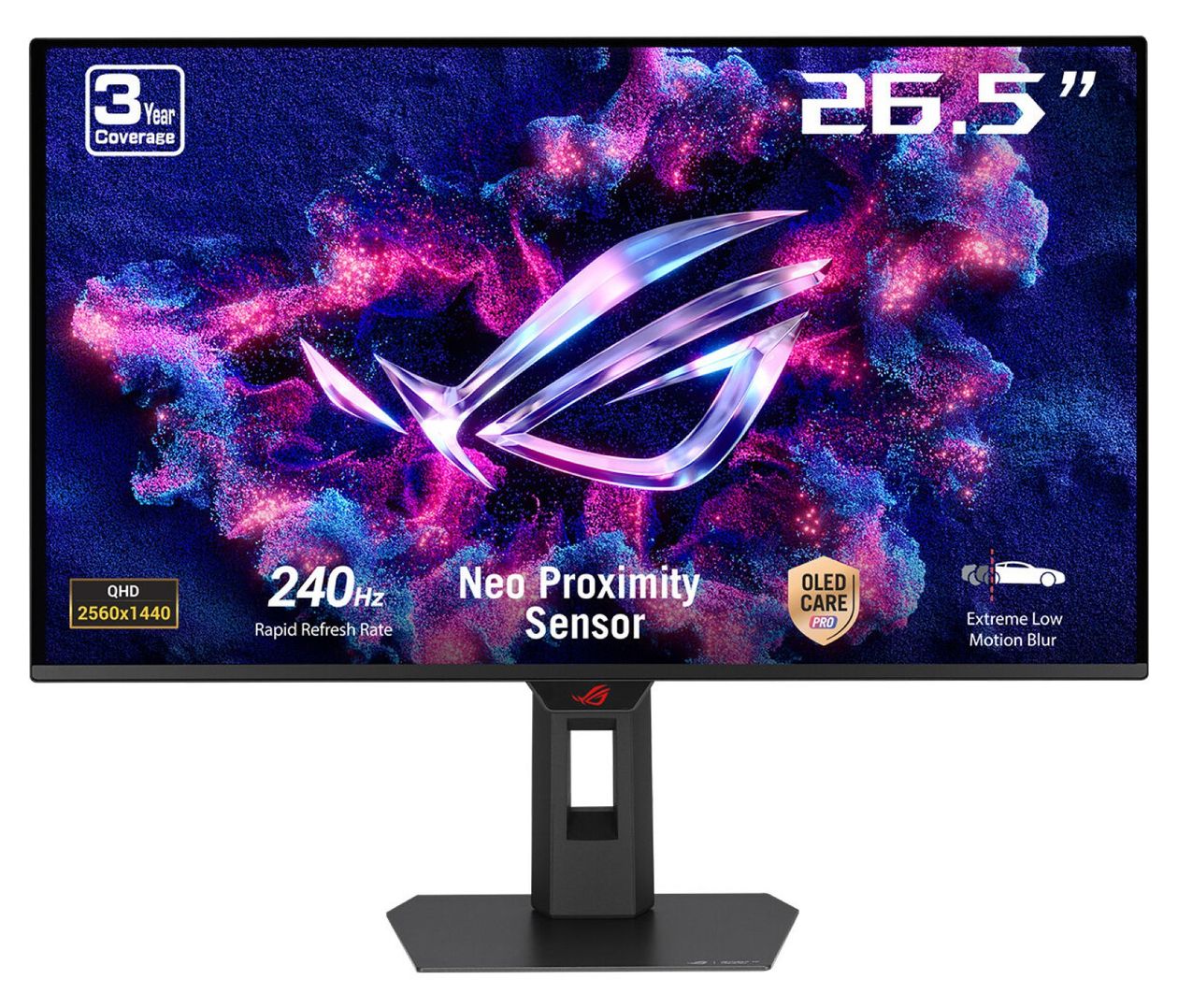 ROG Strix OLED XG27AQDMES Quad HD Monitor 67,3 cm (26.5 Zoll) 16:9 0,03 ms 200 cd/m²  (Schwarz) 