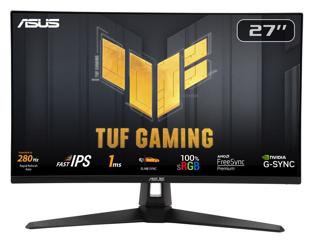 TUF Gaming VG279QM1A Full HD Monitor 68,6 cm (27 Zoll) 16:9 1 ms 300 cd/m²  (Schwarz) 