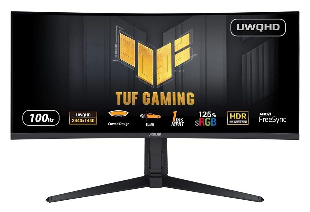 TUF Gaming VG34VQEL1A Quad HD Monitor 86,4 cm (34 Zoll) 21:9 1 ms 300 cd/m²  (Schwarz) 