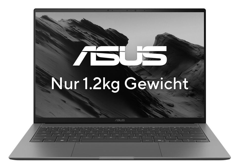 Zenbook S14 UX5406AA-SU531W Copilot+ PC WQXGA+ Notebook 35,6 cm (14 Zoll) 2880 x 1800 Pixel 32 GB Ram 1 TB SSD Windows 11 Home Intel Core Ultra 9 max. 4,9 GHz  (Grau) 