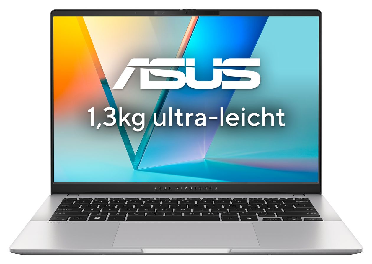 Vivobook S14 S5406SAL-SF312W WUXGA Notebook 35,6 cm (14 Zoll) 1920 x 1200 Pixel 16 GB Ram 512 GB SSD Windows 11 Home Intel Core Ultra 5 max. 4,5 GHz  (Silber) 