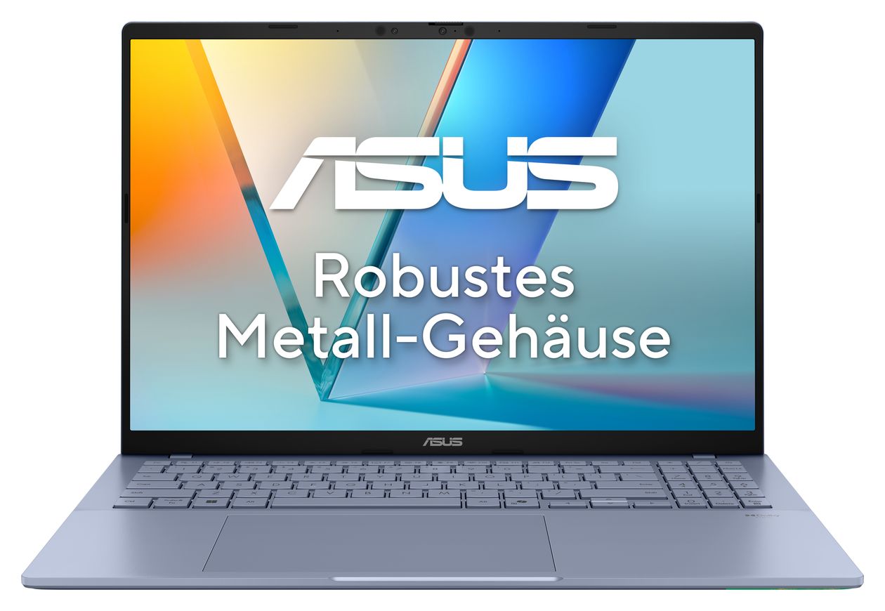 Vivobook S16 S3607NA-SH001W WUXGA Notebook 40,6 cm (16 Zoll) 1920 x 1200 Pixel 1 TB SSD Windows 11 Home Qualcomm Snapdragon max. 4 GHz  (Blau) 