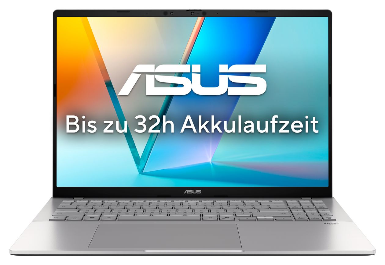 Vivobook S3607QA-PL011W WQXGA Notebook 40,6 cm (16 Zoll) 2560 x 1600 Pixel 1 TB SSD Windows 11 Home Qualcomm Snapdragon max. 3 GHz  (Silber) 