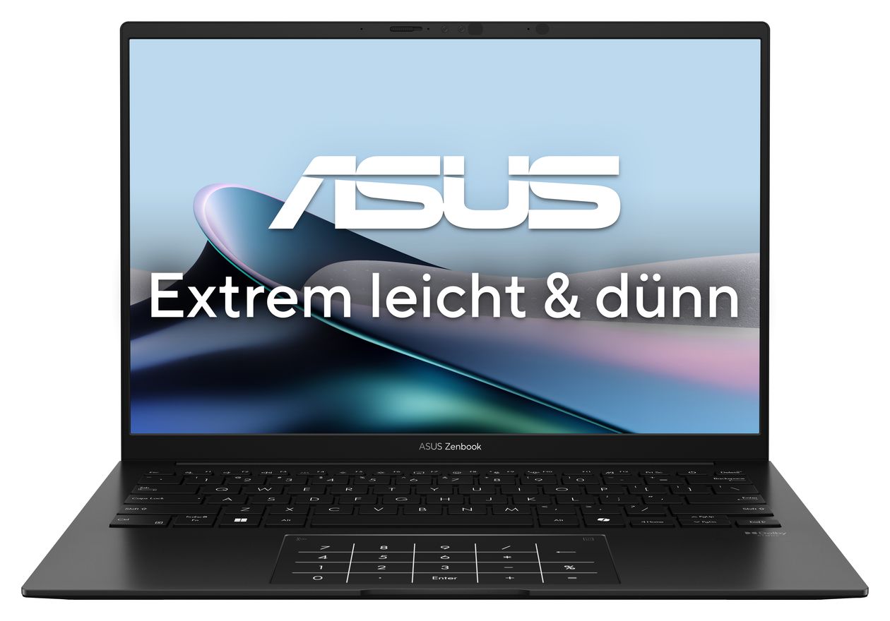 Zenbook UM3406KA-QD041W WUXGA Notebook 35,6 cm (14 Zoll) 1920 x 1200 Pixel 512 GB SSD Windows 11 Home AMD Ryzen 5 max. 4,8 GHz  (Schwarz) 
