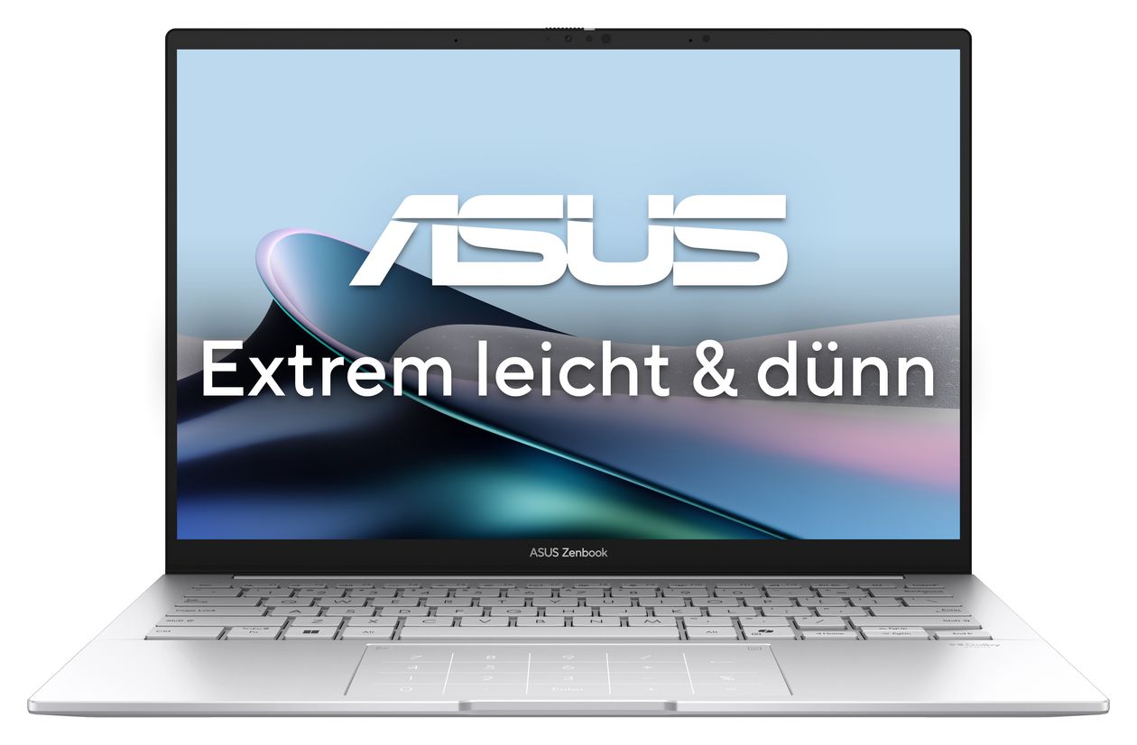 Zenbook UX3405CA-PZ092X WQXGA+ Notebook 35,6 cm (14 Zoll) 2880 x 1800 Pixel 1 TB SSD Windows 11 Pro Intel Core Ultra 9 max. 5,4 GHz  (Silber) 