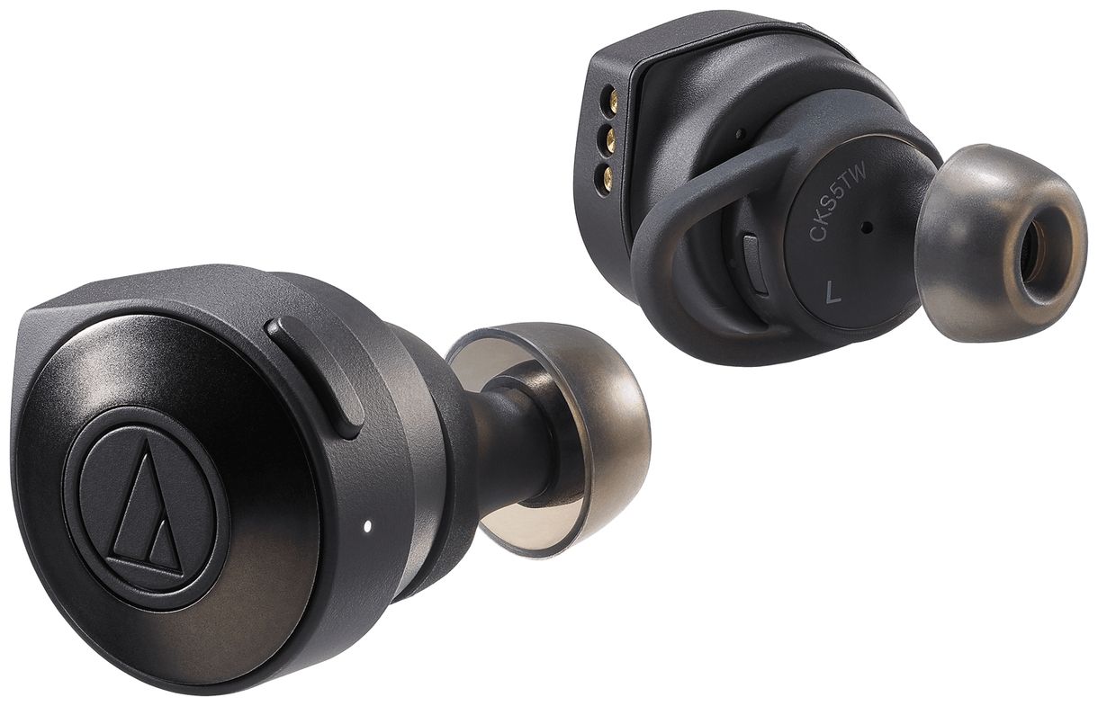 ATH-CKS50TWBK Bluetooth Kopfhörer Kabellos TWS 15 h Laufzeit (Schwarz) 