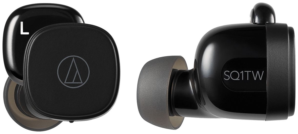 ATH-SQ1TWBK In-Ear Bluetooth Kopfhörer Kabellos TWS 6,5 h Laufzeit IPX4 (Schwarz) 