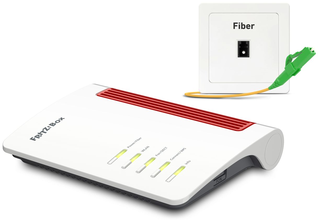 FRITZ!Box 5530 Fiber Wi-Fi 6 (802.11ax) Router Dual-Band (2,4 GHz/5 GHz) 