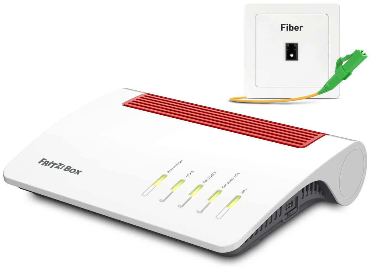FRITZ!Box 5590 Fiber Wi-Fi 6 (802.11ax) Router Dual-Band (2,4 GHz/5 GHz) 1200 Mbit/s 