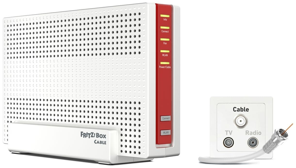 FRITZ!Box 6690 Cable Wi-Fi 6 (802.11ax) Router Dual-Band (2,4 GHz/5 GHz) 