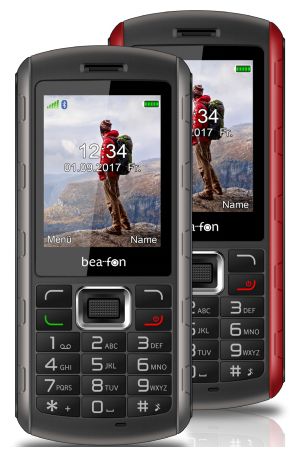 AL560 2G Smartphone 6,1 cm (2.4 Zoll 1,3 MP (Schwarz, Rot) 