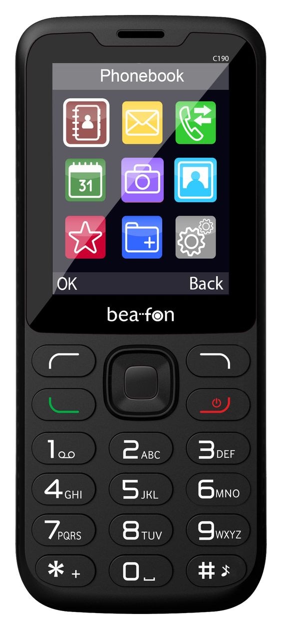 C190 4G Smartphone 6,2 cm (2.44") Dual Sim  (Schwarz) 