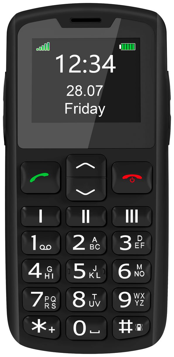 SL230 2G Smartphone 4,57 cm (1.8 Zoll) Single SIM (Schwarz) 