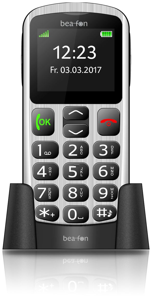 SL250 Smartphone 5,08 cm (2 Zoll) Dual Sim (Silber) 