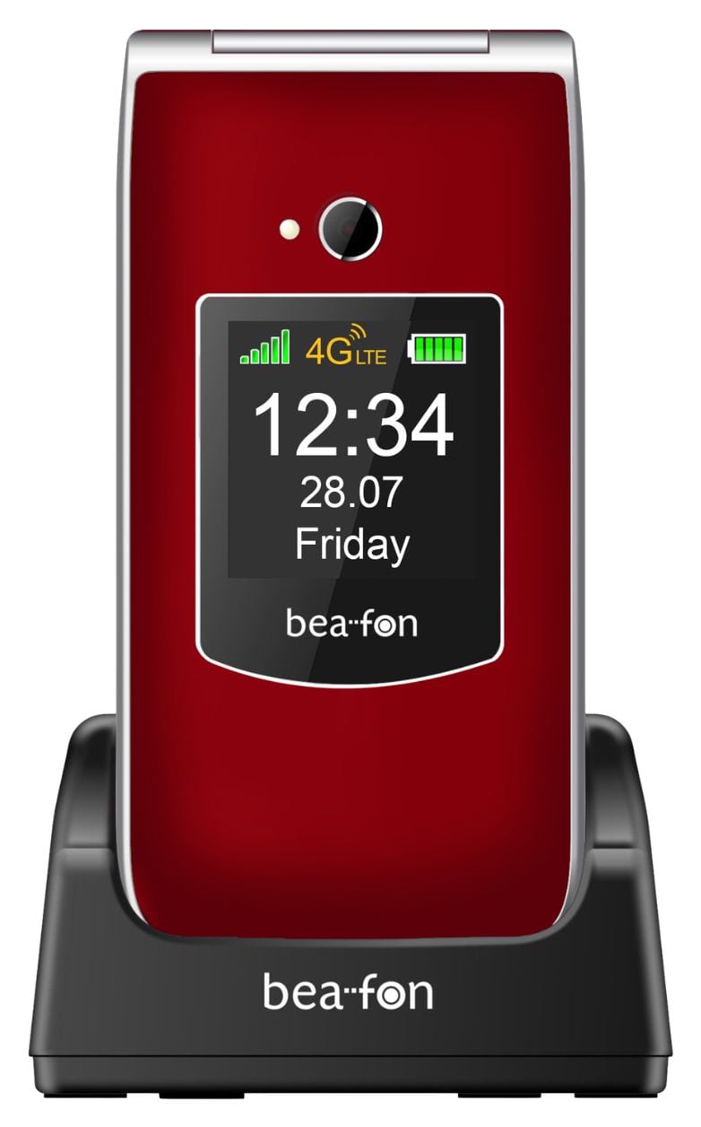 SL605 4G Smartphone 6,1 cm (2.4 Zoll 1,3 MP Single SIM  (Schwarz, Rot) 
