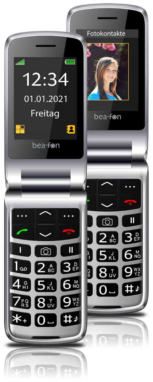 SL645plus Smartphone 7,11 cm (2.8 Zoll) 3 MP Single SIM (Schwarz, Silber) 