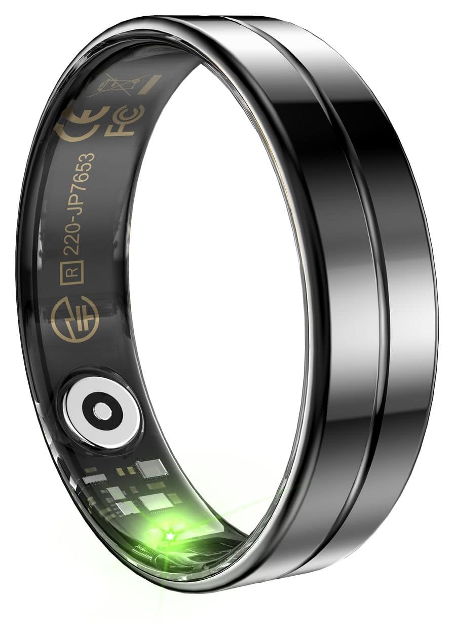 SR11 Smart Ring Größe 12  (Schwarz) 
