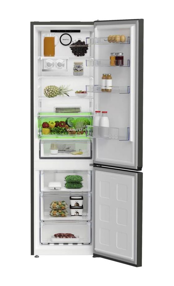 B7RCNA407HG 249 l / 106 l Kühl-Gefrierkombi freistehend NoFrost 135 kWh Jahr  (Edelstahl) 