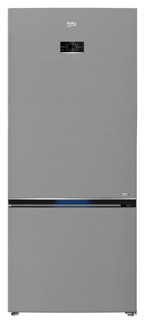 B7RCNE595ZXPW 401 l / 150 l Kühl-Gefrierkombi freistehend NoFrost 240 kWh Jahr  (Edelstahl) 