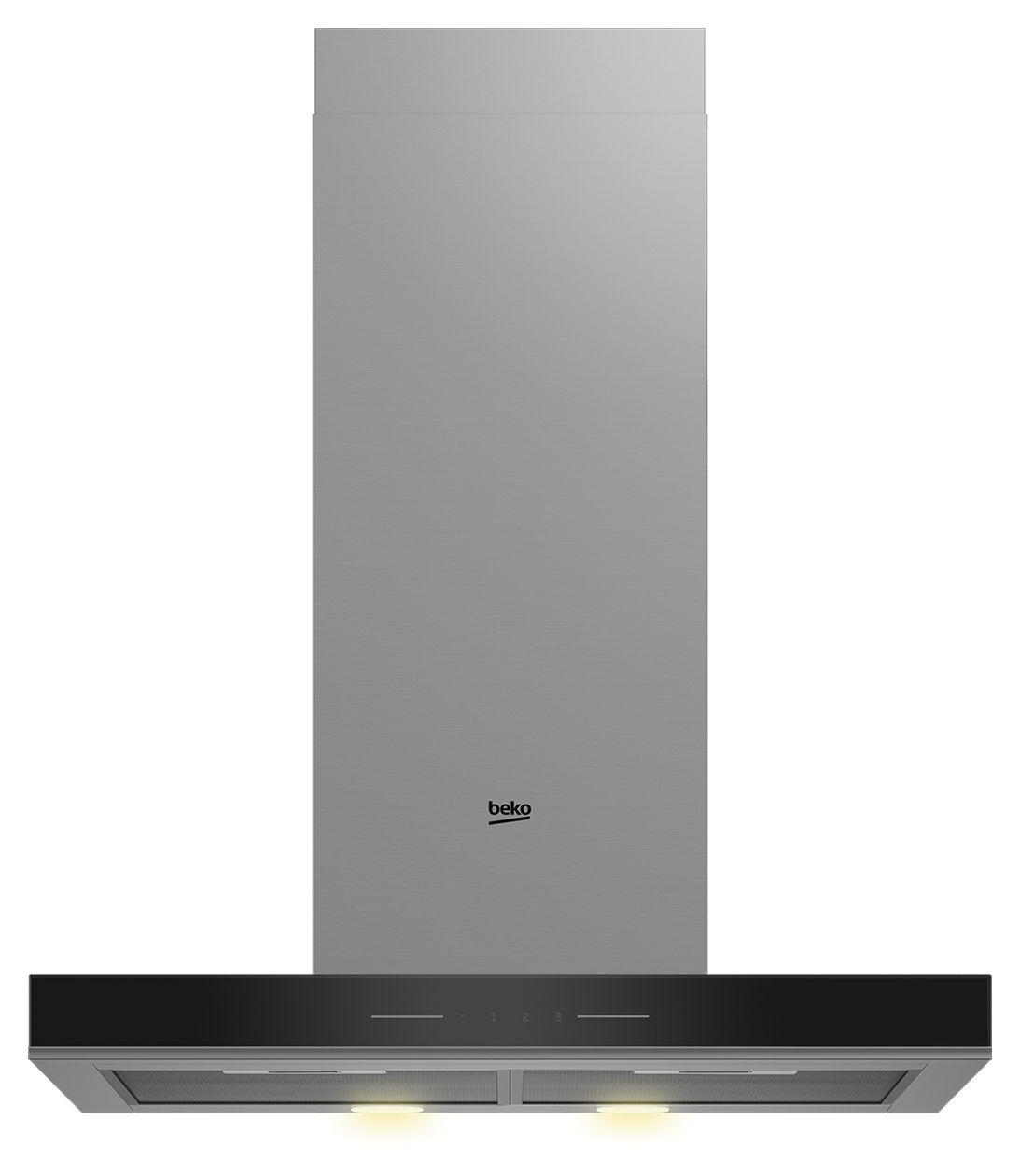 BHCB63640BH Abluft/Umluft Dunstabzugshaube/Esse Wand 60 cm (Schwarz, Edelstahl) 