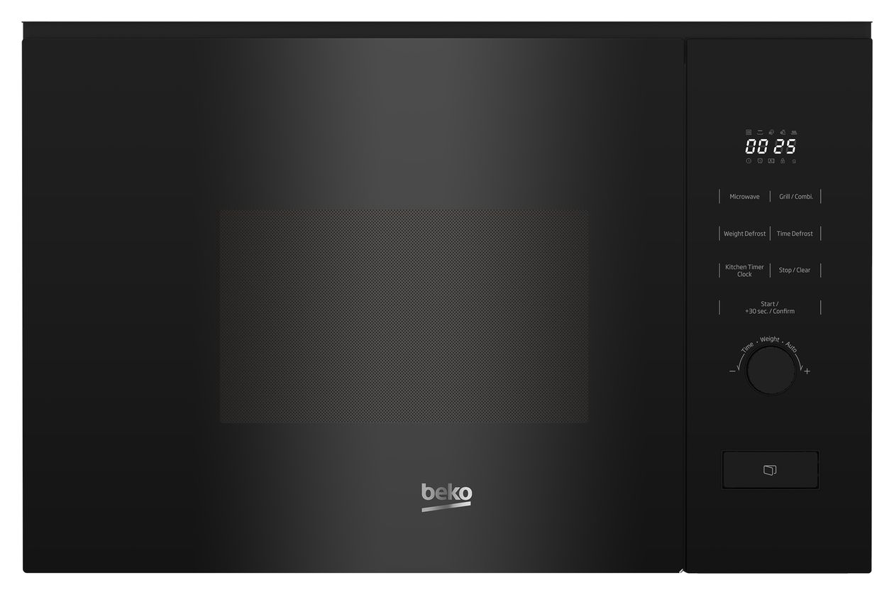 BMGB20212B Einbau-Mikrowelle 800 W Größe: klein 5 Stufen Grill (Schwarz) 