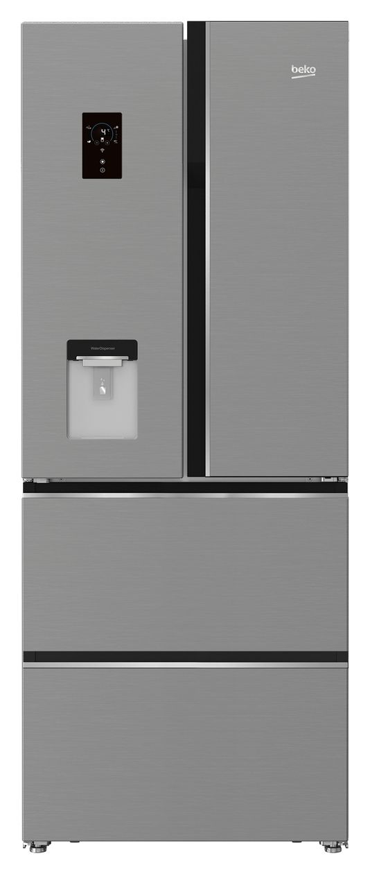 GNE490E30DZXPN Side-by-Side Kühl-/ Gefrierkombination French Door 307 l / 174 l 383 kWh NoFrost 1920 mm x 760 mm  (Edelstahl) 
