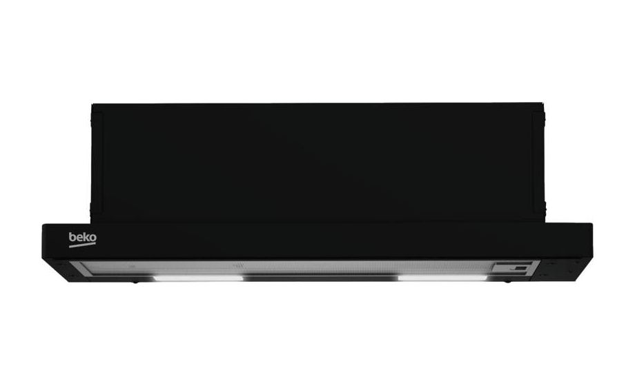 HNT61310BH Abluft/Umluft Dunstabzugshaube/Esse Einbau 60 cm (Schwarz) 