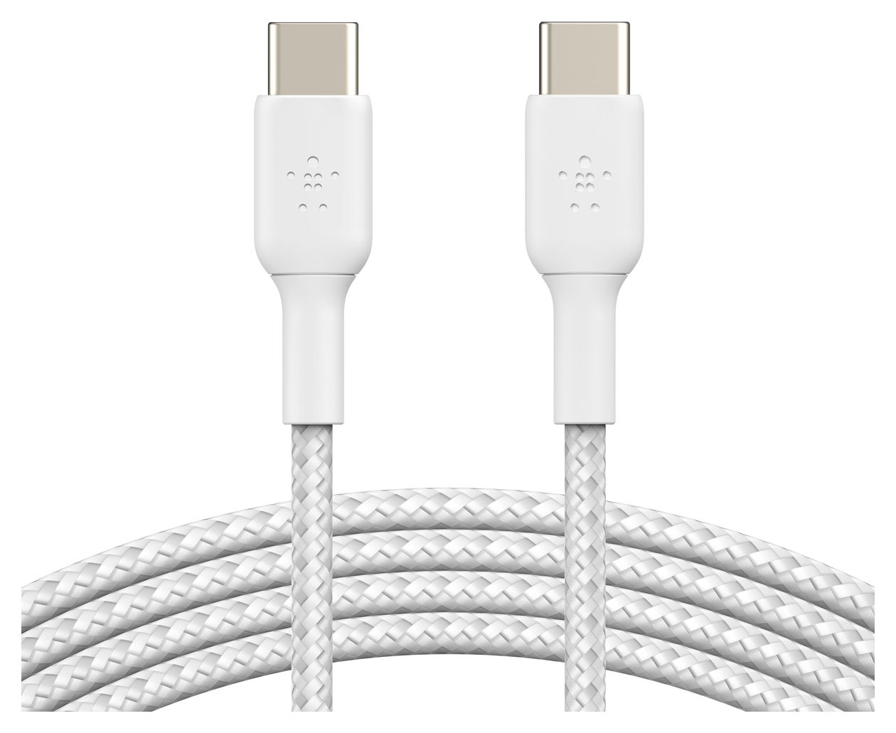 BoostCharge 0,48 Gbit/s Rundkabel USB C auf USB C Männlich bis 60 W 1 m  (Weiß) 