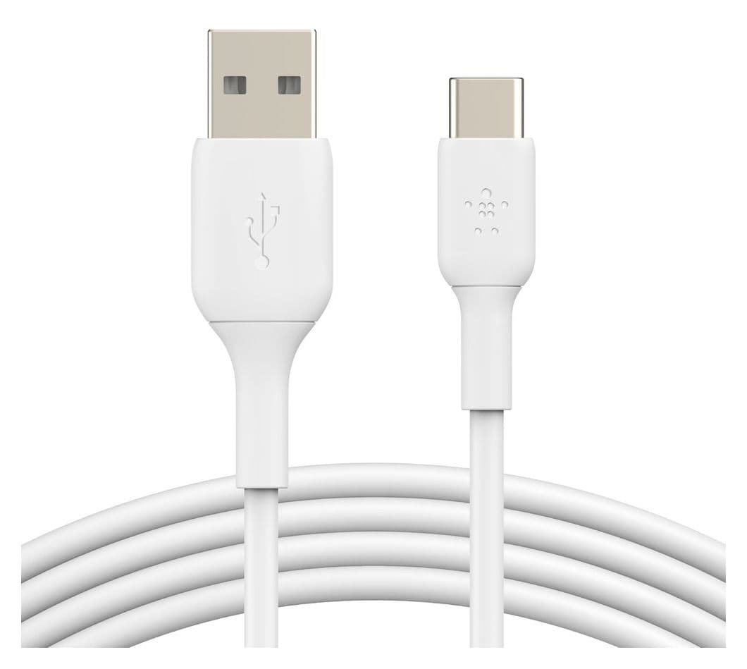 BoostCharge 2er-Pack 480 Mbit/s Stecker Rundkabel USB A auf USB C bis 15 W 1 m  (Weiß) 