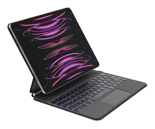 Pro Keyboard Case für Apple iPad Pro 13 Zoll M4/M5 bis 33 cm (13") mit Magnetisch  (Schwarz) 