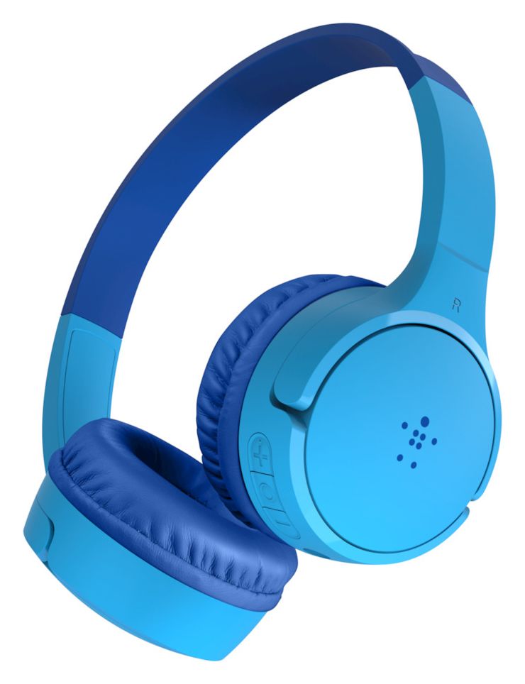 SoundForm Mini Ohraufliegender Bluetooth Kopfhörer kabelgebunden&kabellos 30 h Laufzeit (Blau) 