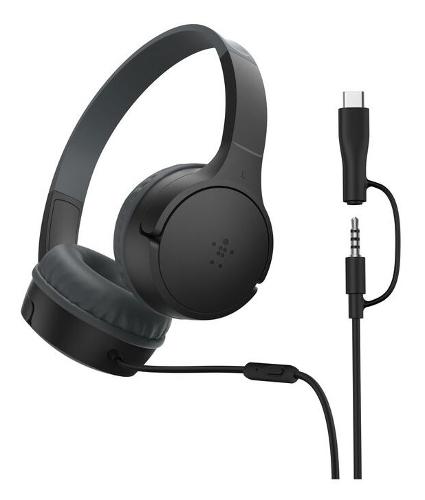 SoundForm Mini Over Ear Kopfhörer Kabelgebunden USB Typ-C  (Schwarz) 