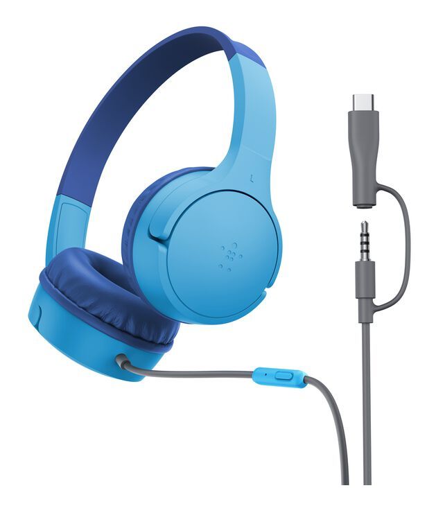 SoundForm Mini Over Ear Kopfhörer Kabelgebunden USB Typ-C  (Blau) 