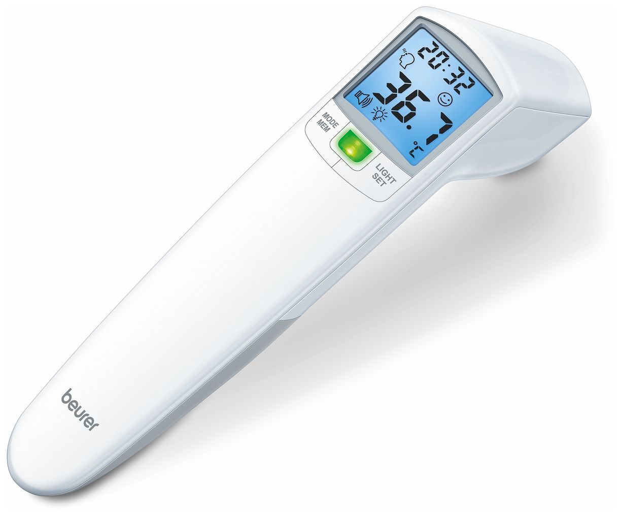FT100 kontaktloses Fieberthermometer 60 Speicherplätze Fieberalarm 