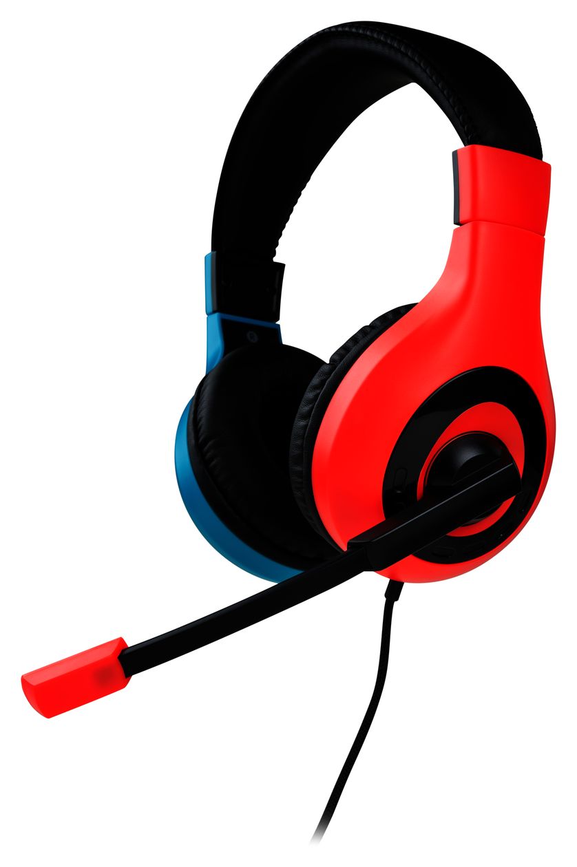 Nintendo Switch Wired Stereo Headset Over Ear Kopfhörer Kabelgebunden (Blau, Rot) 