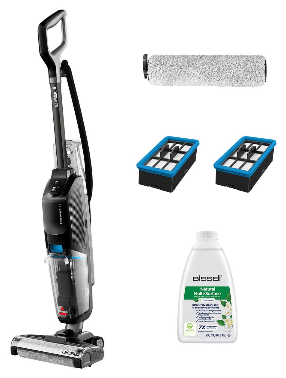 3848N CrossWave HF2 Pro Naß-/Trockensauger bis 0,58 l Schmutzwasser 