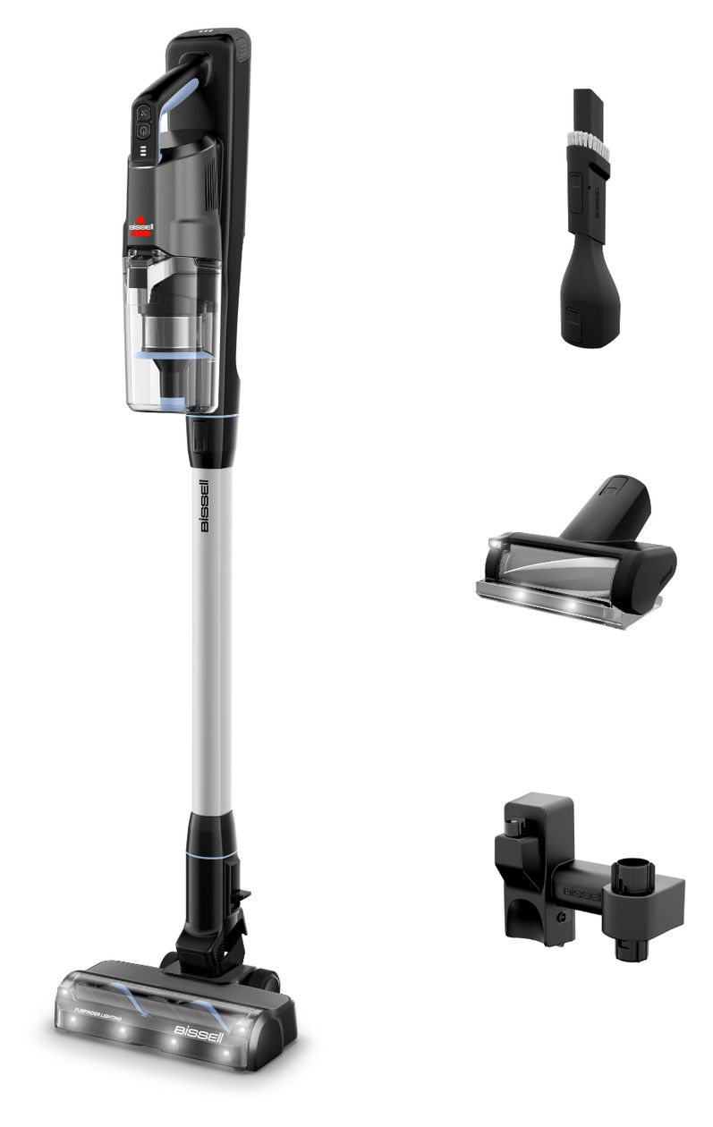 4092N PowerClean Furfinder Pro Handstaubsauger Beutellos bis 40 min Laufzeit 25,2 V HEPA  (Schwarz, Silber) 