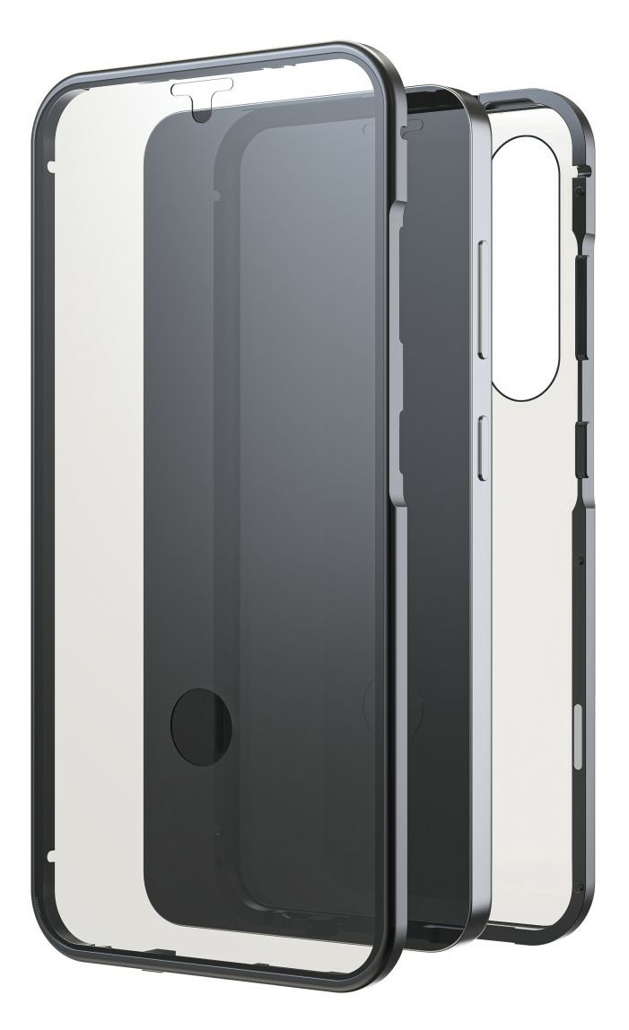 360 Grad Glass Armband für Samsung Galaxy S24  (Schwarz) 