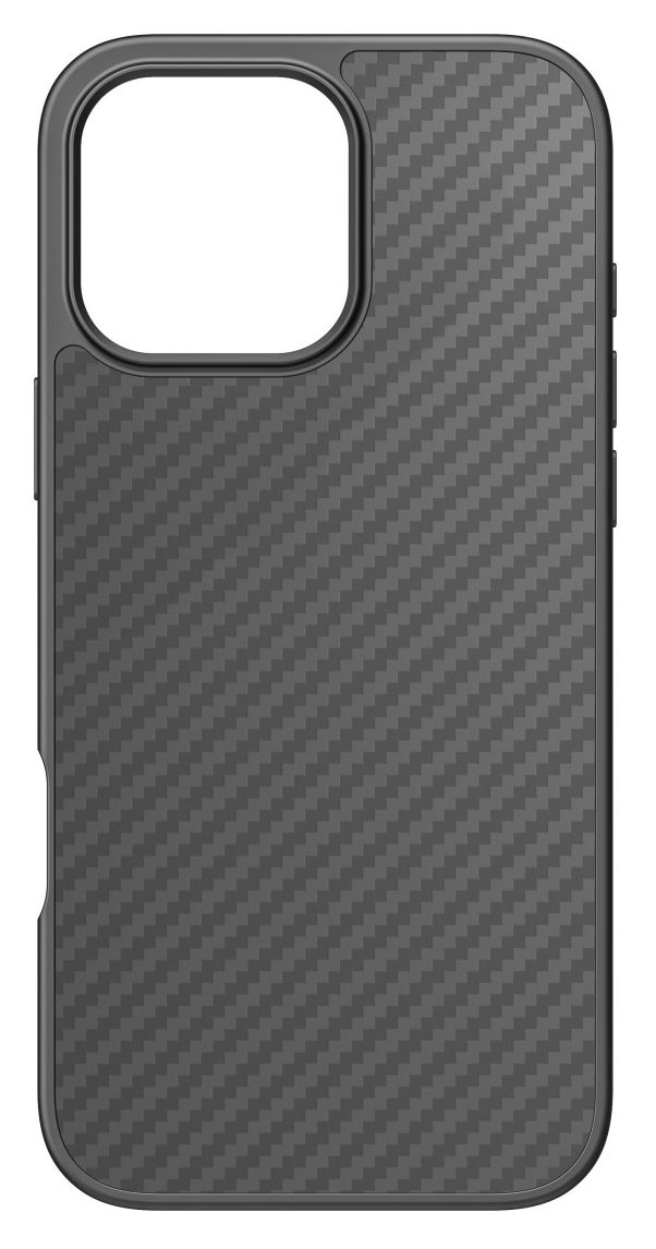 Robust Carbon Case Cover für Apple iPhone 16 Pro Max  (Schwarz) 