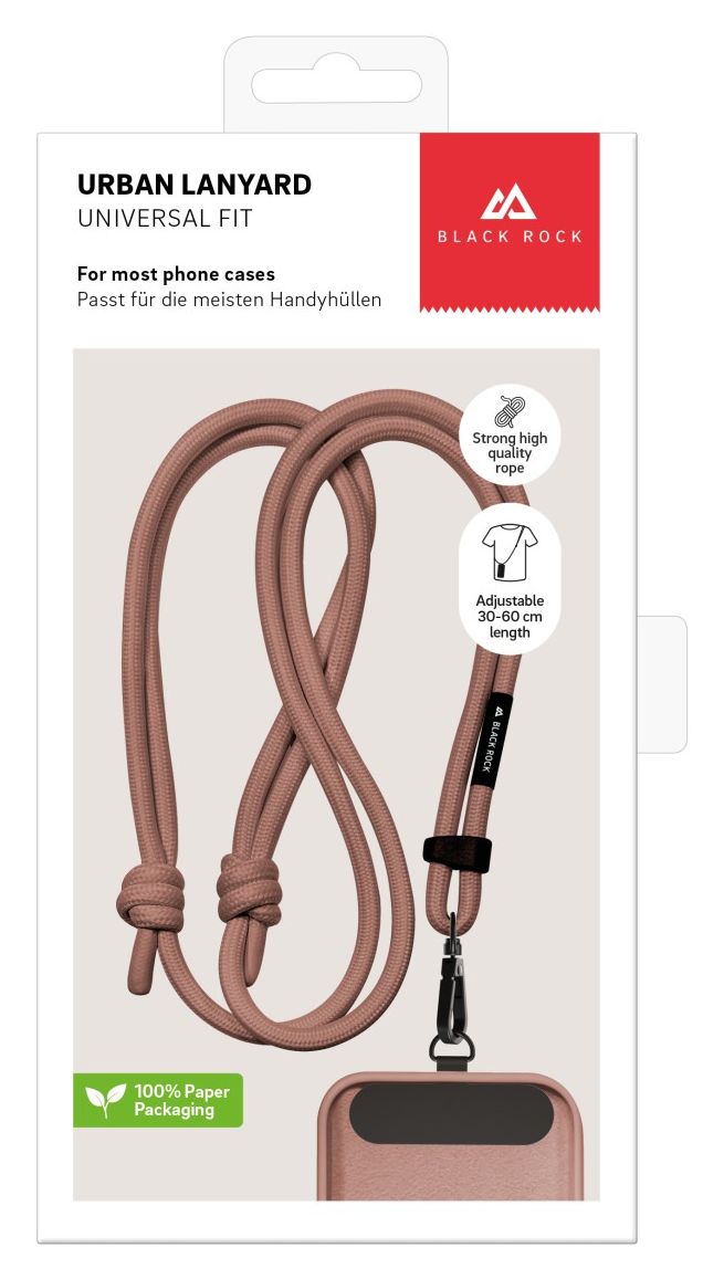 Universal Lanyard Case Umhängegurt für Universal  (Braun) 