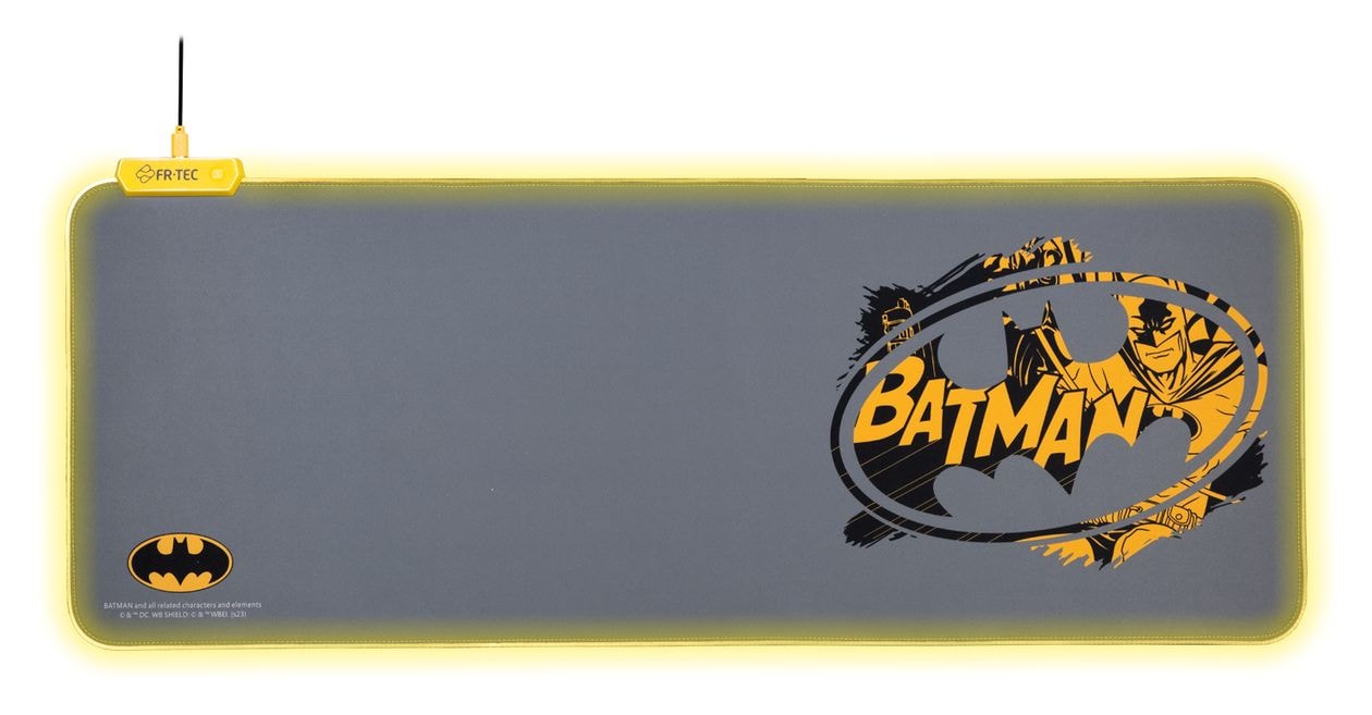 DC Batman Mauspad  (Schwarz, Grau, Gelb) 