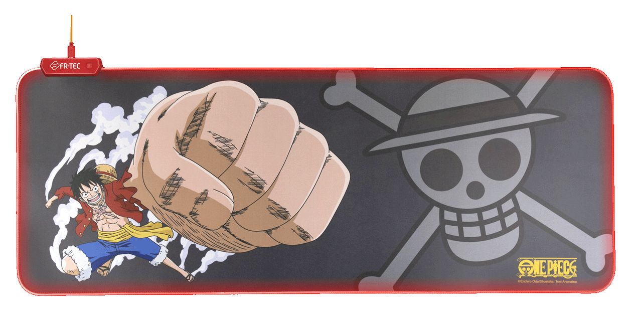 One Piece Mauspad (Schwarz, Grau, Rot, Gelb) 