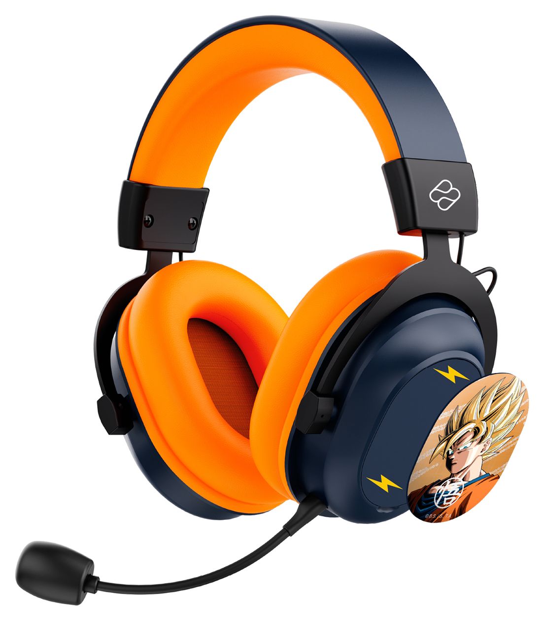 Wireless Gaming Headset Dragon Ball Z Over Ear Bluetooth Kopfhörer kabelgebunden&kabellos USB Typ-C (Schwarz, Grau, Orange) 