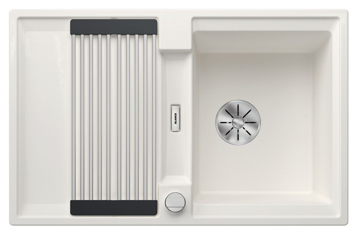 ADIRA 45 S Einbauspüle für 45 cm Unterschrank Silgranit 1 Becken  (Weiß) 