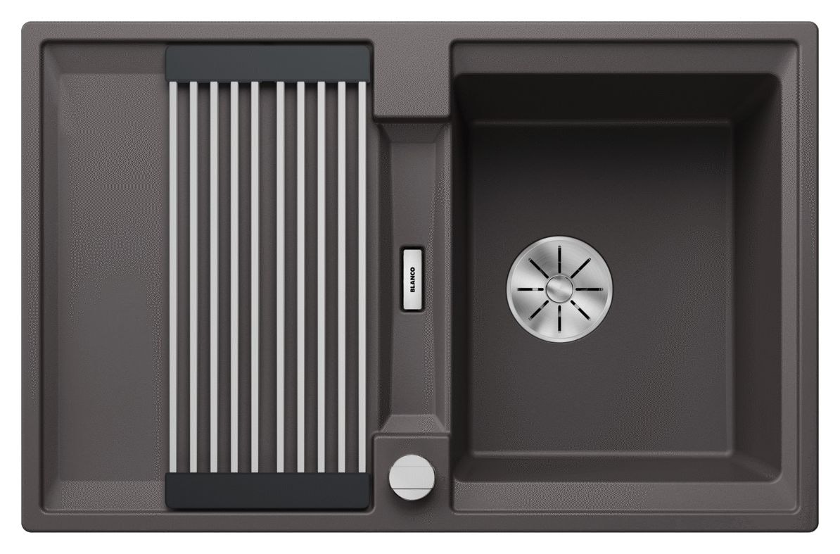 ADIRA 45 S Einbauspüle für 45 cm Unterschrank Silgranit 1 Becken  (Grau) 