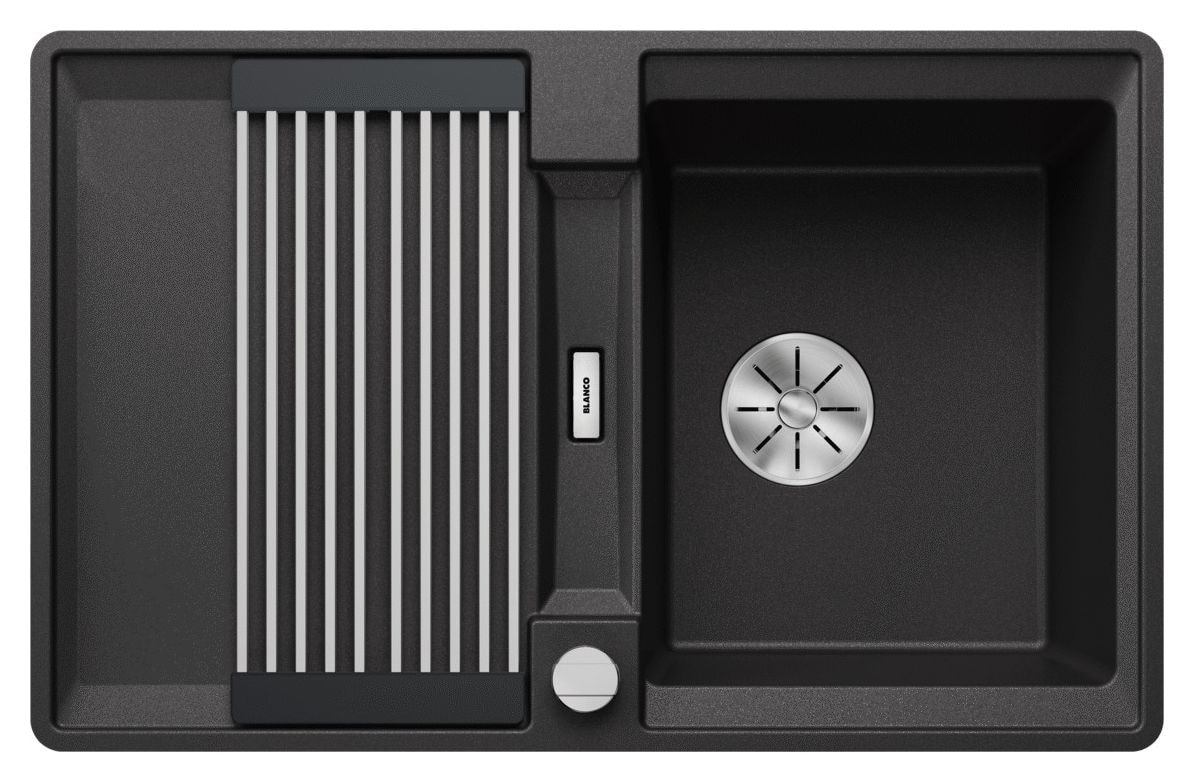 ADIRA 45 S-F Flächenbündige Spüle für 45 cm Unterschrank Silgranit 1 Becken  (Anthrazit) 