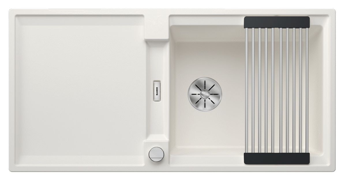 ADIRA XL 6 S Einbauspüle für 60 cm Unterschrank Silgranit 1 Becken  (Weiß) 